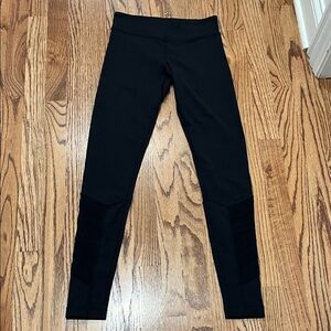 lululemon athletica Black Leggings with design over calf